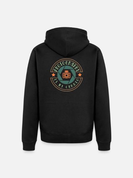 Photographer Camera Photographer Gift - Unisex Premium Organic Zip Hoodie - black