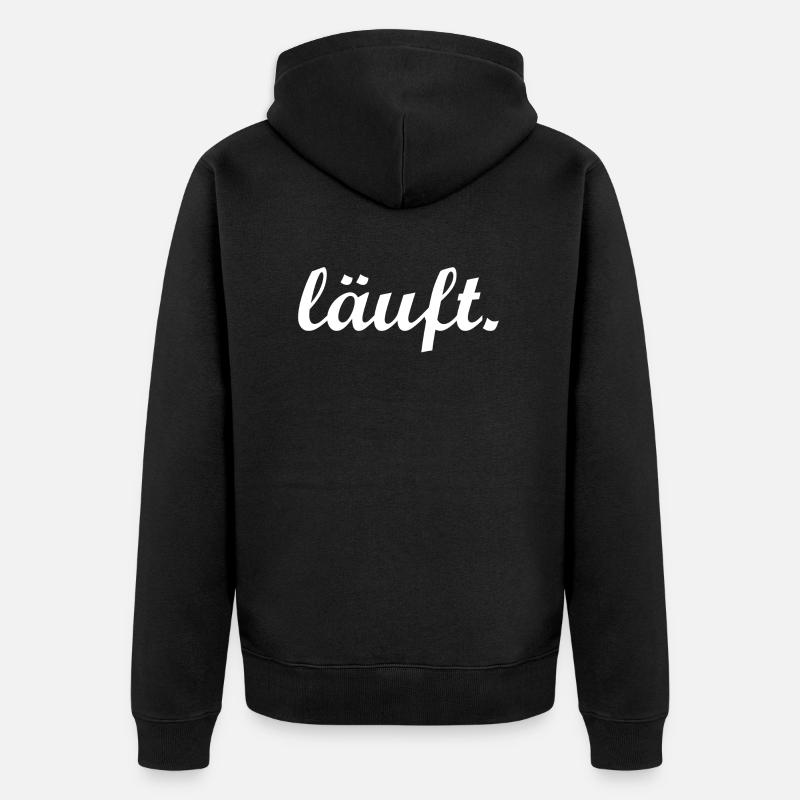 Drôle de dire court - Veste à capuche bio Premium Unisexe - noir