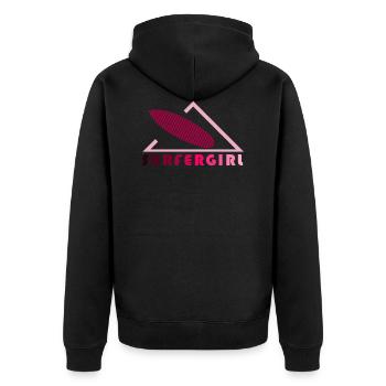 Triangle du surf2 - Veste à capuche bio Premium Unisexe - noir - Dos - Nico (187cm)