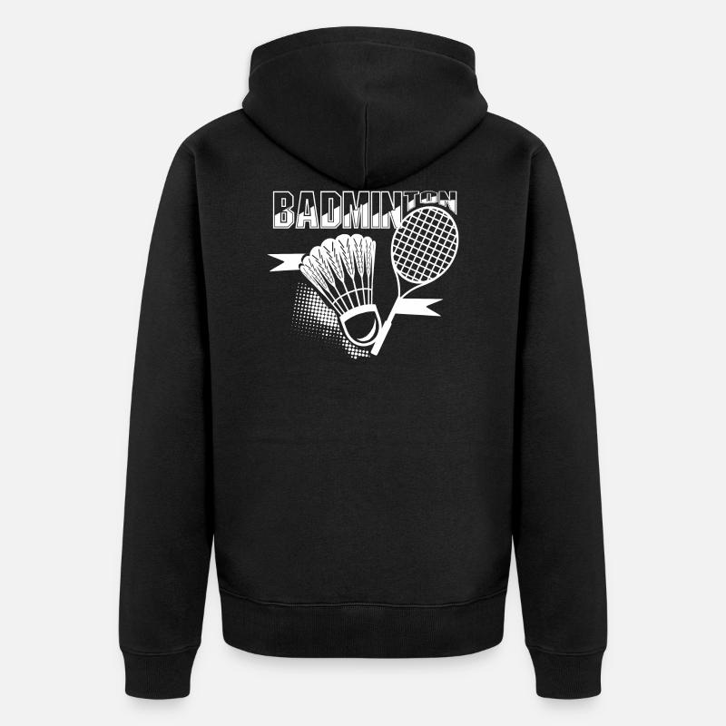 badminton - Veste à capuche bio Premium Unisexe - noir