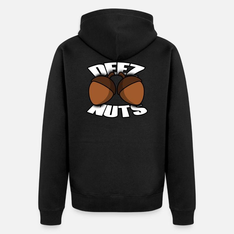 Deez Nuts - Unisex Premium Bio Zip Hoodie - Schwarz