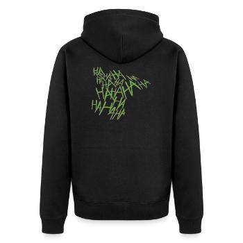 Costume Joker Halloween - Veste à capuche bio Premium Unisexe - noir - Dos - Nico (187cm)