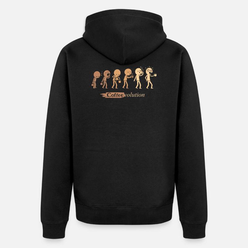 Coffeevolution - Veste à capuche bio Premium Unisexe - noir