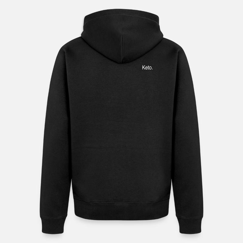 céto - Veste à capuche bio Premium Unisexe - noir