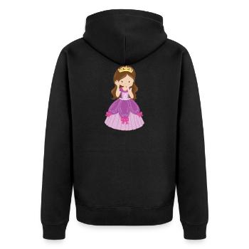 Maedchen Princesse Princess Château Cadeau - Veste à capuche bio Premium Unisexe - noir - Dos - Nico (187cm)