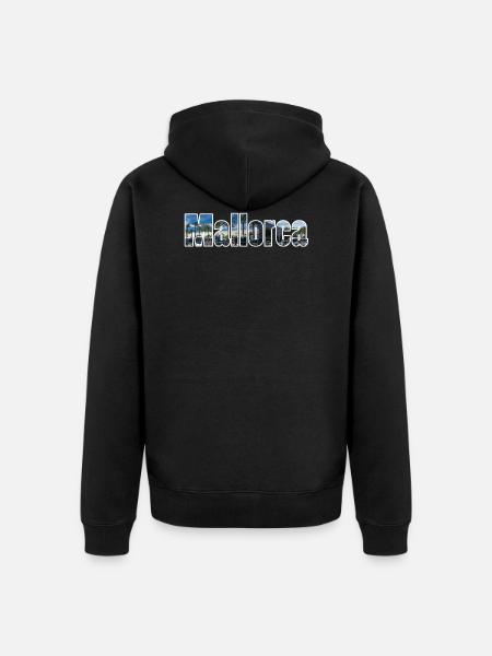 Mallorca - Unisex Premium Organic Zip Hoodie - black