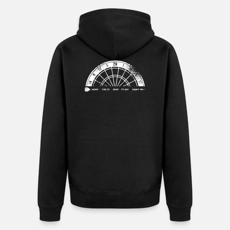 jeu de fléchettes - Veste à capuche bio Premium Unisexe - noir