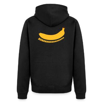 Banananananana - Veste à capuche bio Premium Unisexe - noir - Dos - Nico (187cm)