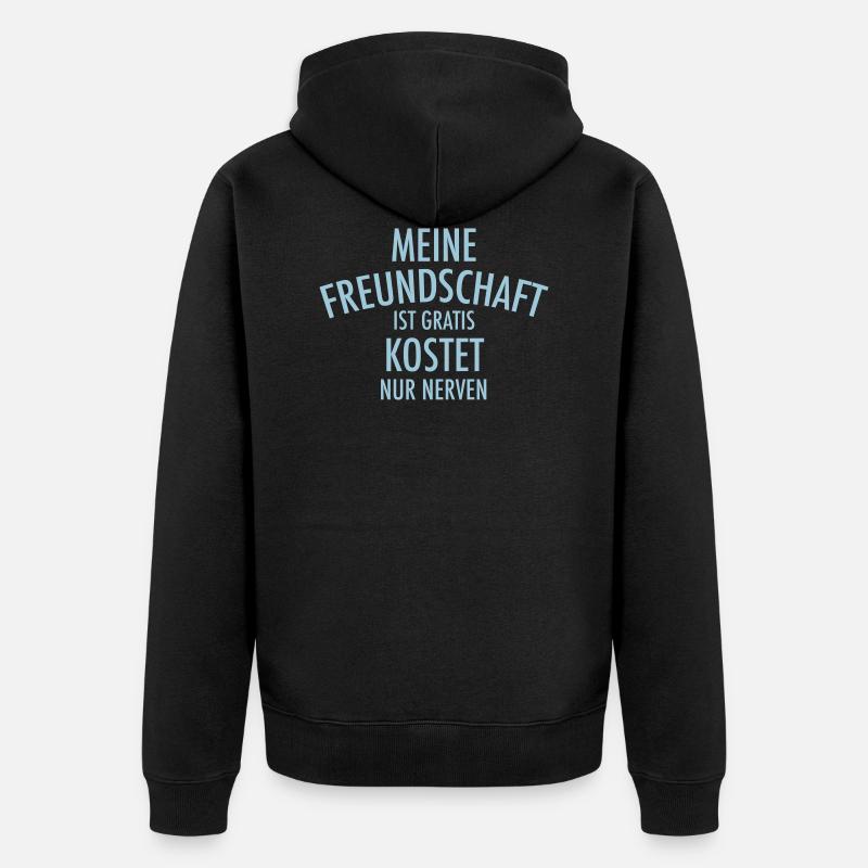 Amitié drôle disant cadeau d'ami - Veste à capuche bio Premium Unisexe - noir