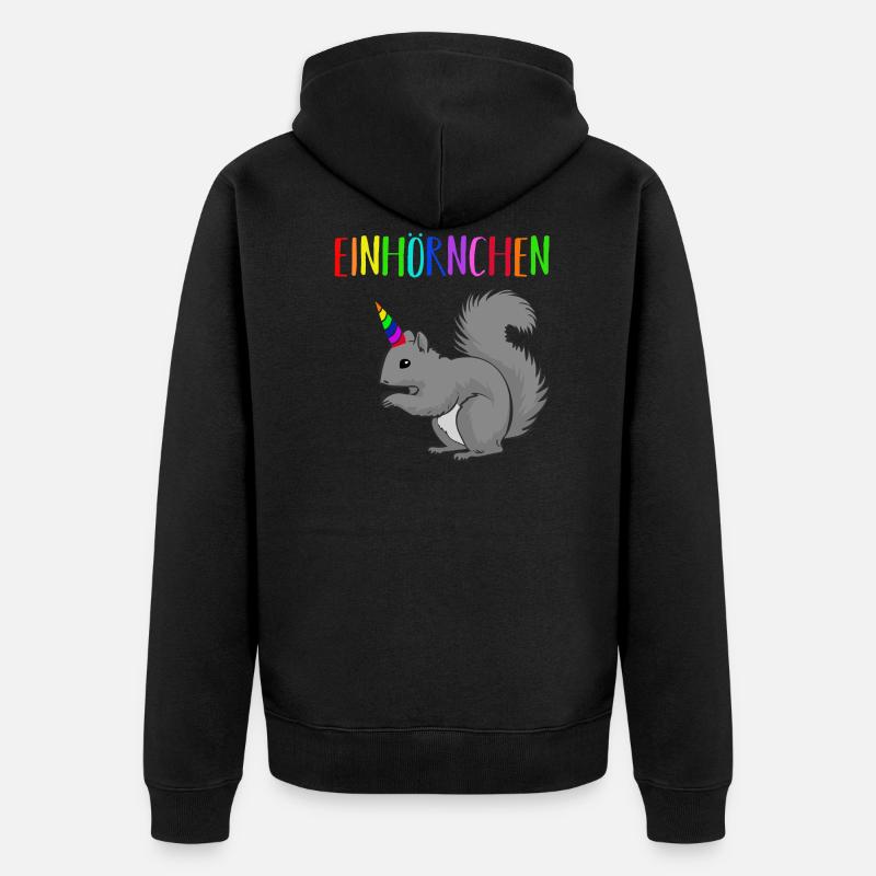 Einhörnchen - Veste à capuche bio Premium Unisexe - noir