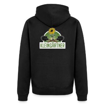 Cadeau de lotissement jardinier jardinier jardinier - Veste à capuche bio Premium Unisexe - noir - Dos - Nico (187cm)
