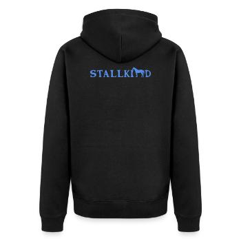Stable child horse rider - Unisex Premium Organic Zip Hoodie - black - Back - Nico (187cm)