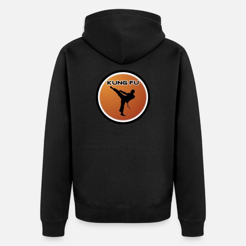 Kung fu - Veste à capuche bio Premium Unisexe - noir