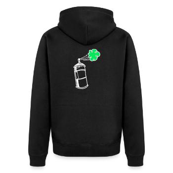 graffiti - Veste à capuche bio Premium Unisexe - noir - Dos - Nico (187cm)