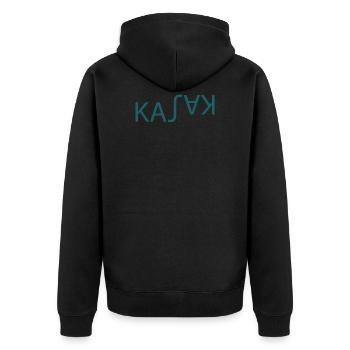 Mot de sports nautiques Kayak - réflexion - Veste à capuche bio Premium Unisexe - noir - Dos - Nico (187cm)