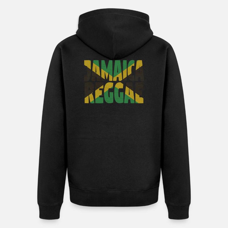 Reggae jamaïcain - Veste à capuche bio Premium Unisexe - noir