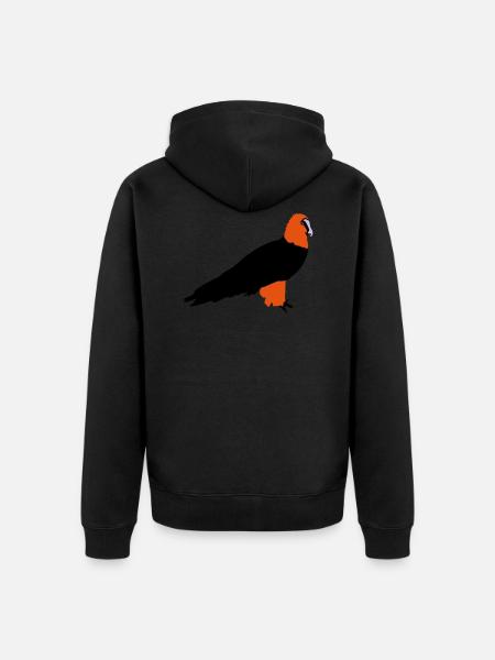 Bearded NEW - Unisex Premium Organic Zip Hoodie - black