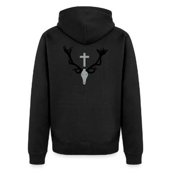 Insigne de chasse - Veste à capuche bio Premium Unisexe - noir - Dos - Nico (187cm)