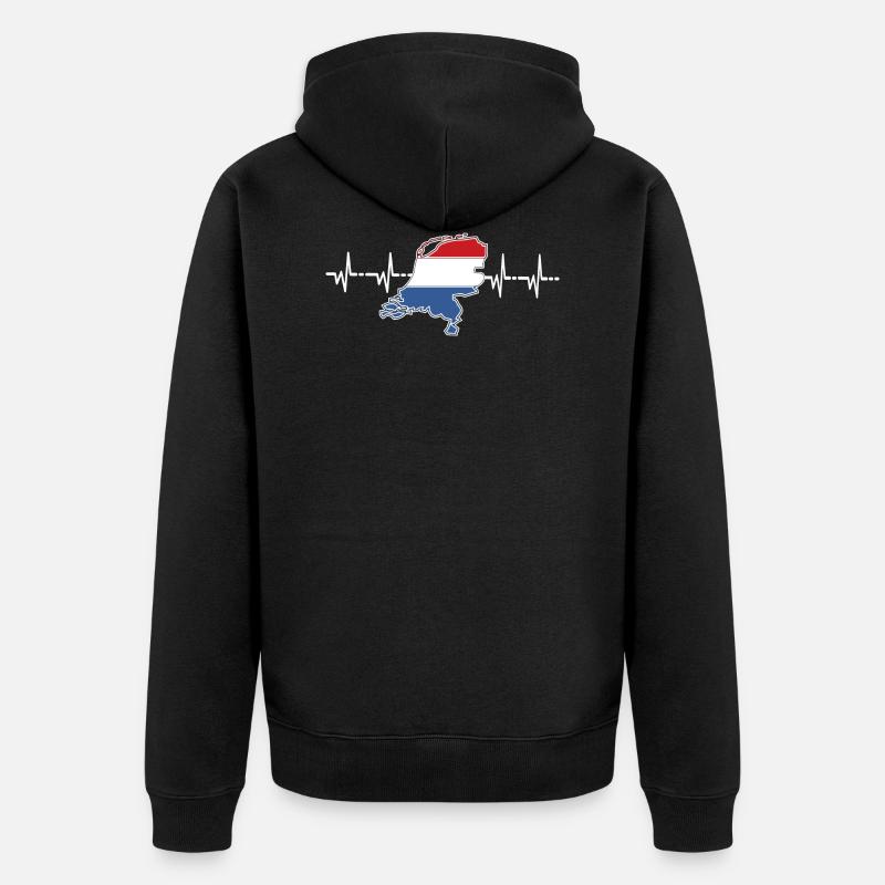 Pays-Bas - Veste à capuche bio Premium Unisexe - noir
