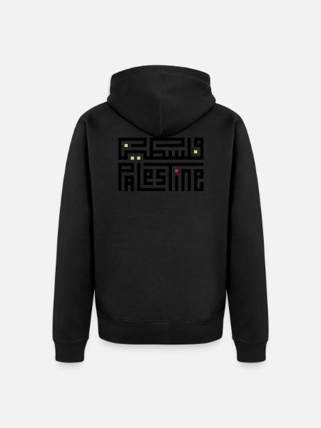 FALASTIN PALESTINE - Unisex Premium Organic Zip Hoodie - black