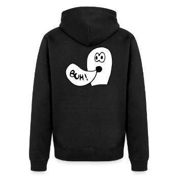 Ghost Buh! - Veste à capuche bio Premium Unisexe - noir - Dos - Nico (187cm)