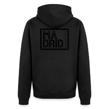 MADRID - Veste à capuche bio Premium Unisexe - noir - Dos - Nico (187cm)