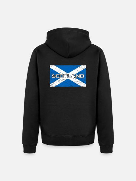 Écosse - Veste à capuche bio Premium Unisexe - noir
