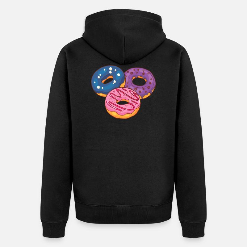 Tartes aux gâteaux confits - Veste à capuche bio Premium Unisexe - noir