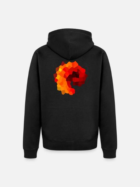 Red Portal - Unisex Premium Organic Zip Hoodie - black
