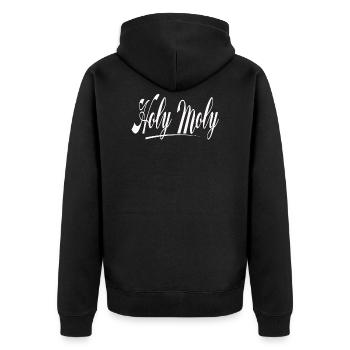 sainte moly - Veste à capuche bio Premium Unisexe - noir - Dos - Nico (187cm)