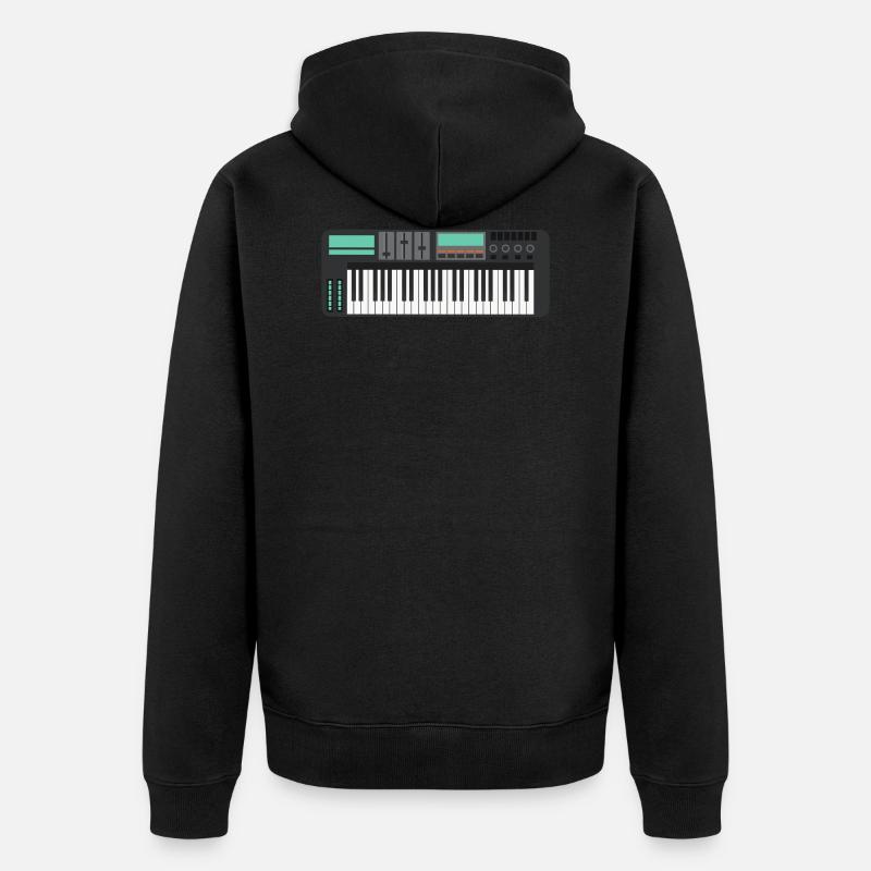 Keyboard Controller - Unisex Premium Bio Zip Hoodie - Schwarz