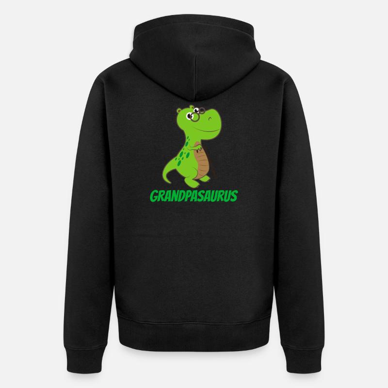 Opasaurus - Gift Idea - Unisex Premium Organic Zip Hoodie - black