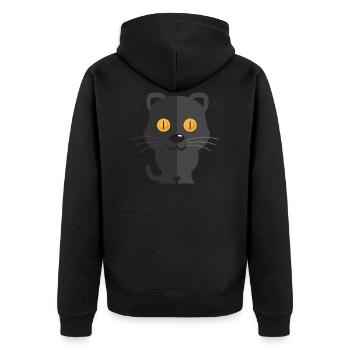 Animals Animals Animal Print Nature 26 - Unisex Premium Organic Zip Hoodie - black - Back - Nico (187cm)