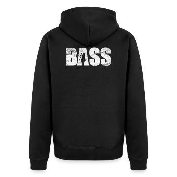 basse - Veste à capuche bio Premium Unisexe - noir - Dos - Nico (187cm)