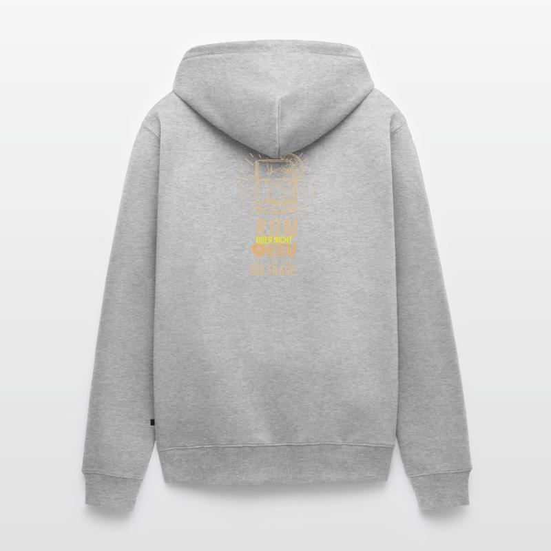 Rum, oder nicht Rum, Geschenk Geschenkidee Unisex Premium Bio Zip Hoodie