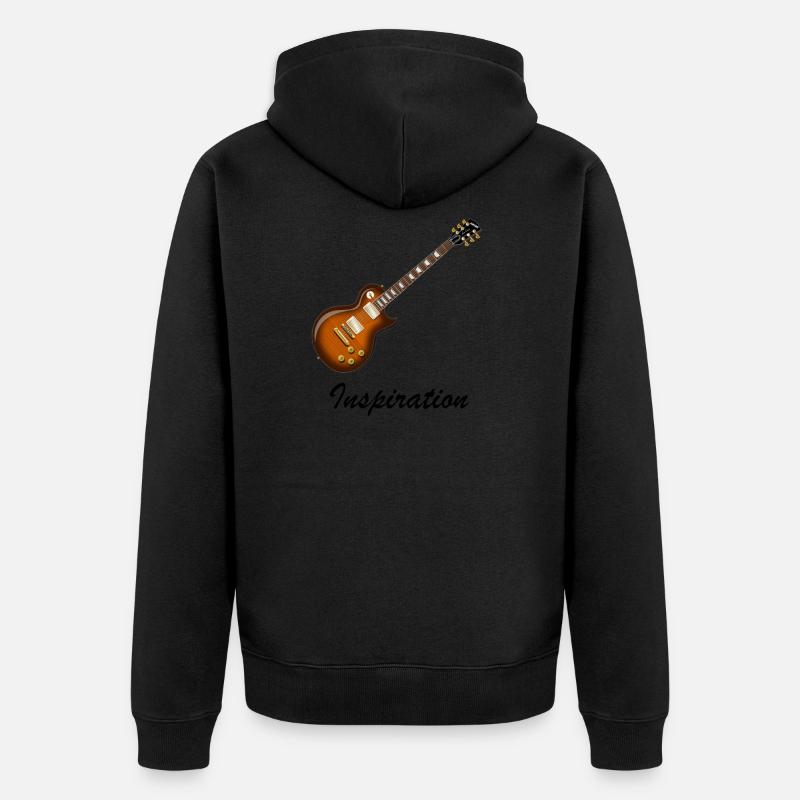 Chemise de guitare! Idée cadeau Gibson - Veste à capuche bio Premium Unisexe - noir