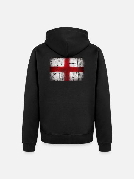 Angleterre - Veste à capuche bio Premium Unisexe - noir