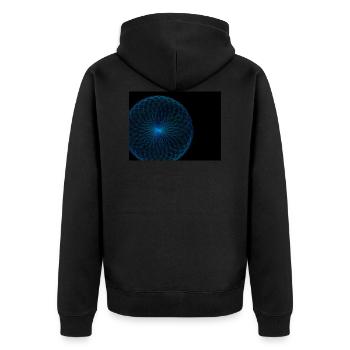 m14 - Veste à capuche bio Premium Unisexe - noir - Dos - Nico (187cm)