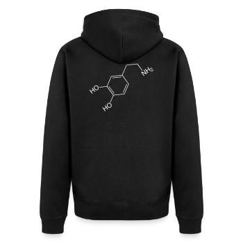 Dopamine Heureux son Speed Amphétamine psych - Veste à capuche bio Premium Unisexe - noir - Dos - Nico (187cm)