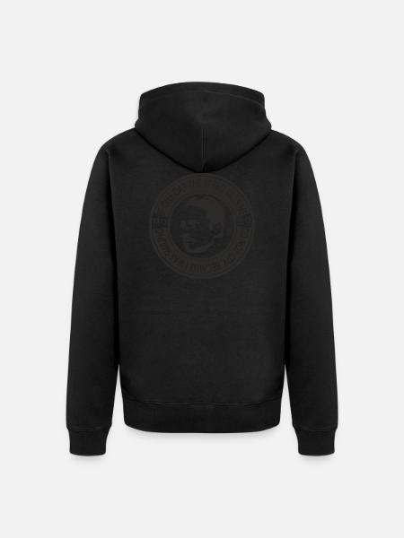 Paul Walker round black - Unisex Premium Organic Zip Hoodie - black