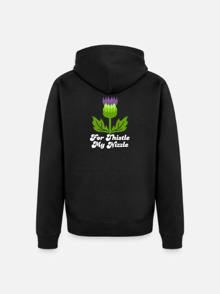 Scots, Scotland, Scottish - Unisex Premium Organic Zip Hoodie - black