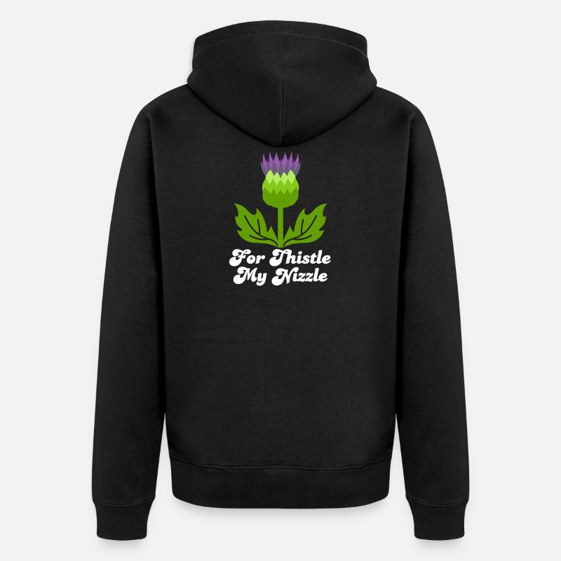 Ecossais, Ecosse, Ecossais - Veste à capuche bio Premium Unisexe - noir