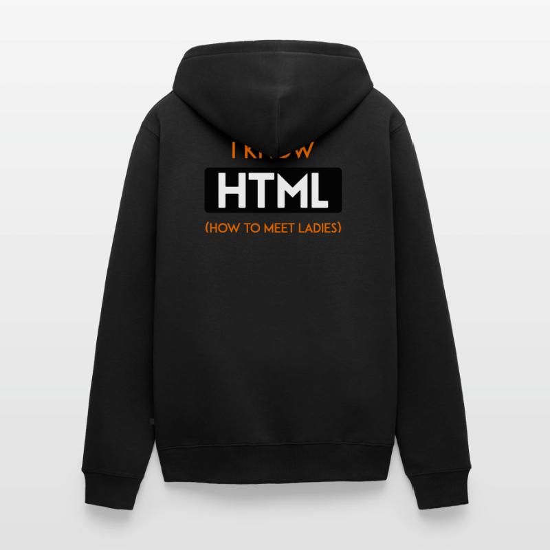 HTML web developer developer CSS programmer Unisex Premium Organic Zip Hoodie