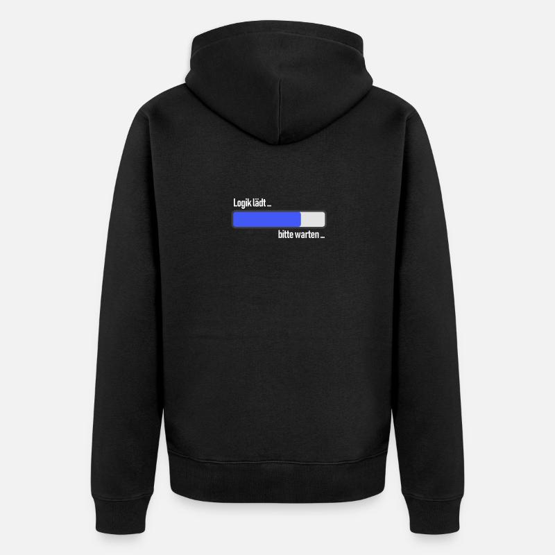 Loading Logik - Unisex Premium Bio Zip Hoodie - Schwarz