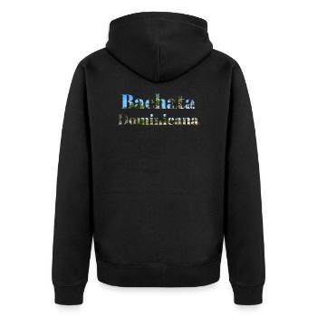 Bachata Dominicana gift dance Latinos Latina - Unisex Premium Organic Zip Hoodie - black - Back - Nico (187cm)