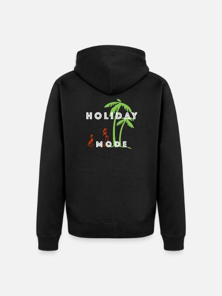 holiday - Unisex Premium Organic Zip Hoodie - black