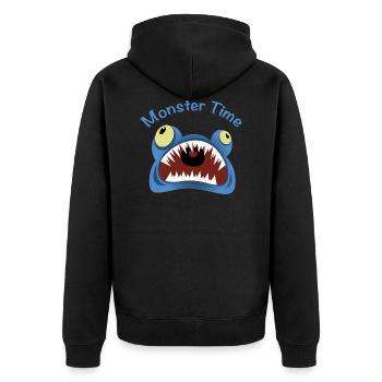 Dents de créatures effrayantes Monster Scare Scary Monster Time - Veste à capuche bio Premium Unisexe - noir - Dos - Nico (187cm)
