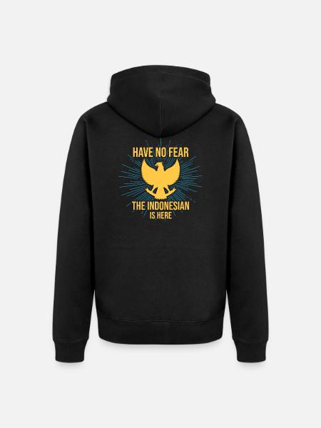 Indonesia - Unisex Premium Organic Zip Hoodie - black