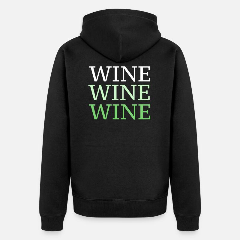 Vin vin vin - Veste à capuche bio Premium Unisexe - noir