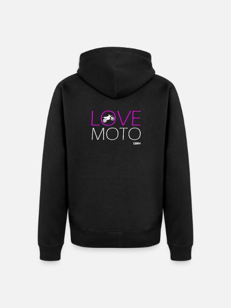 Motocross - Unisex Premium Bio Zip Hoodie - Schwarz